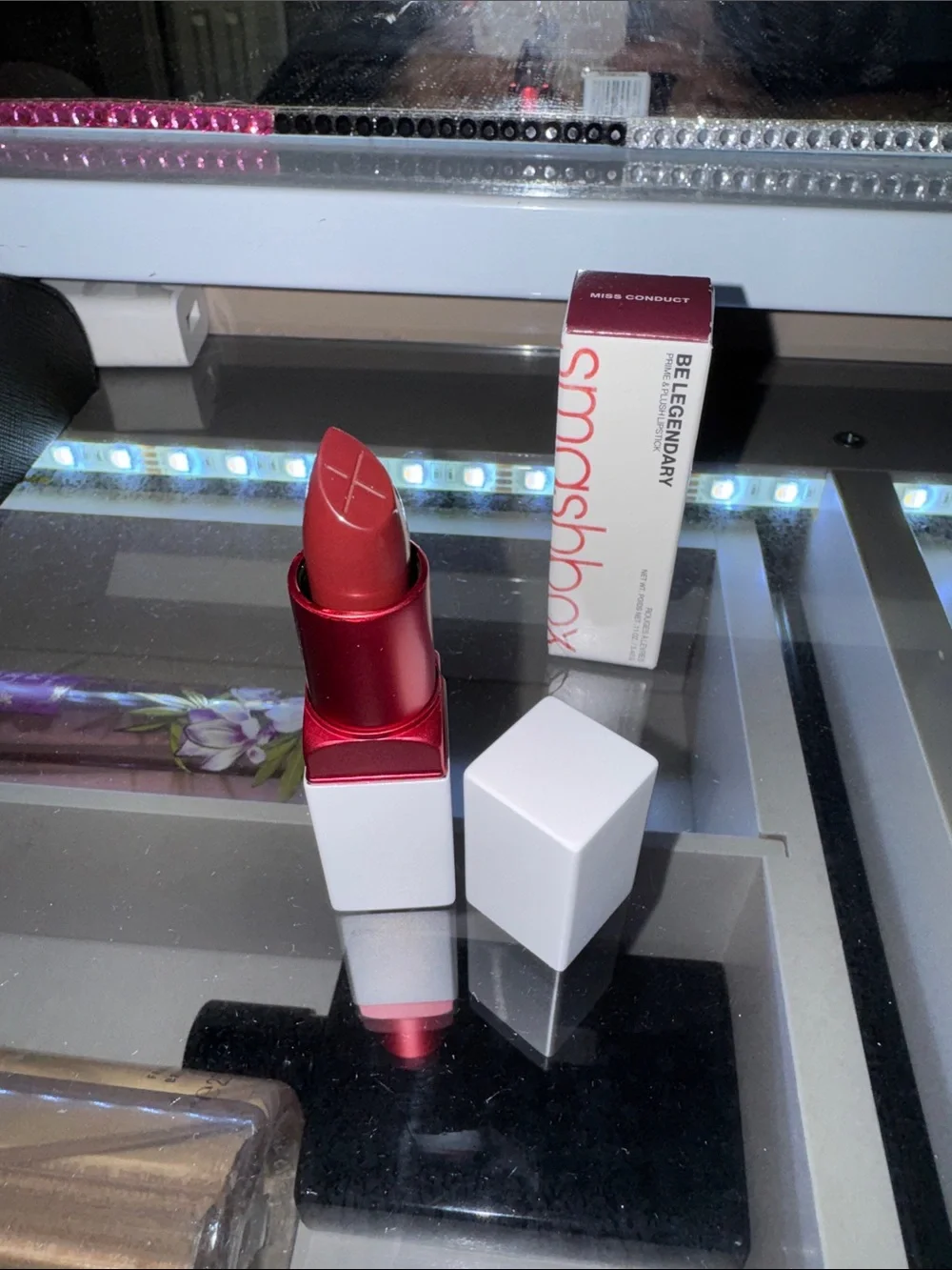 Smashbox Be Legendary Lipstick in Miss Conduct — Classic Red